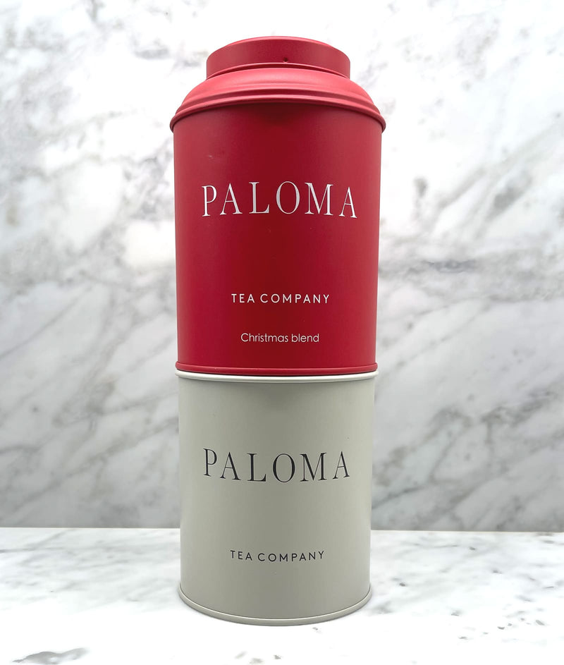Paloma Tea Tin - Christmas Red