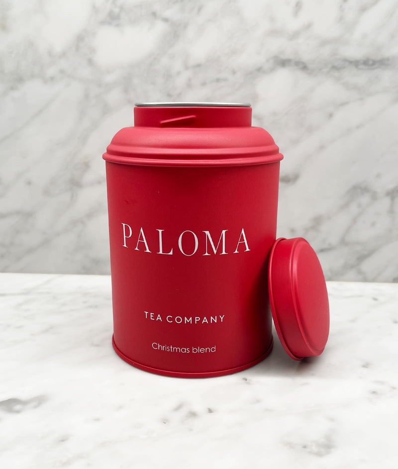 Paloma Tea Tin - Christmas Red